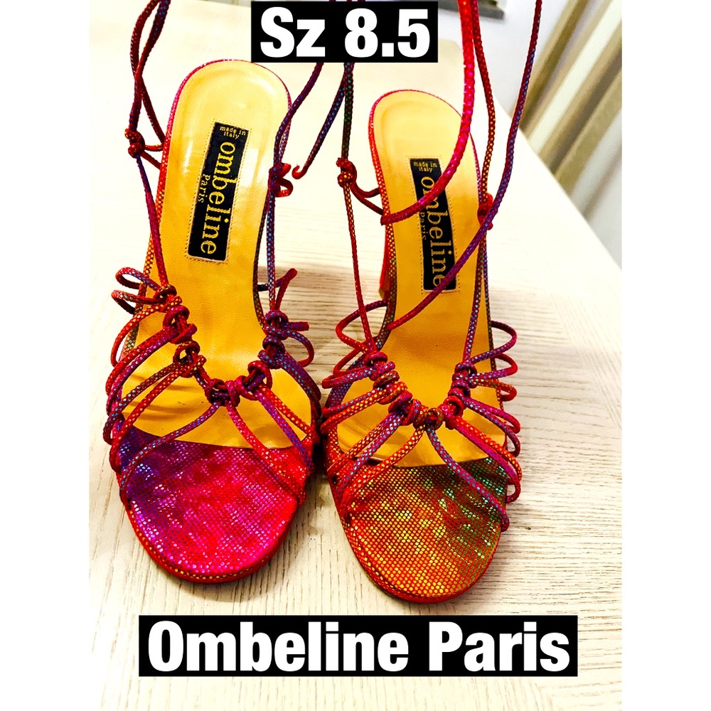 Ombeline Paris Made In italy Glitter Chunky heel